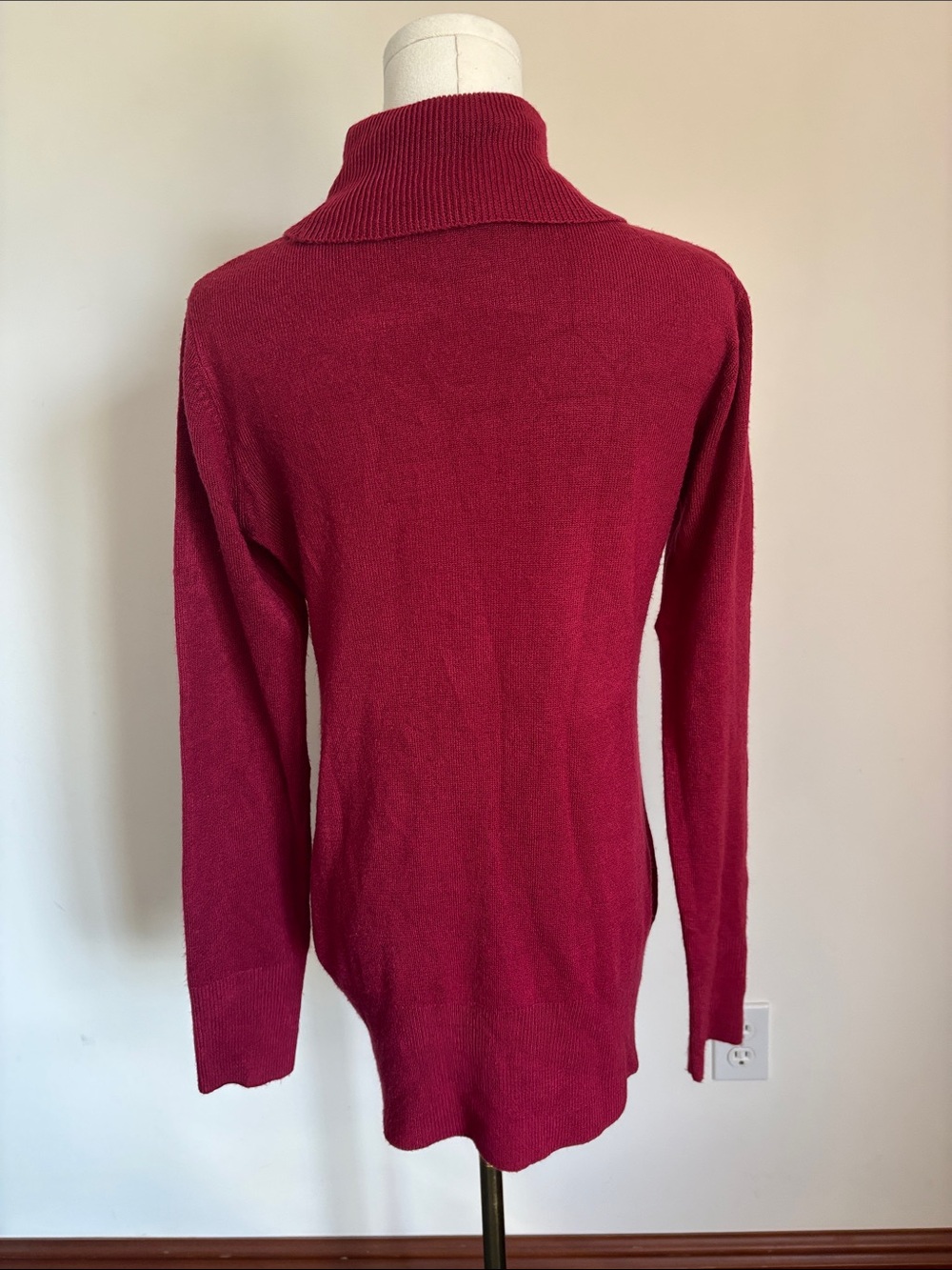 Motherhood Raspberry Red Turtleneck Sweater - Picture 4 of 5